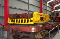 9<sup>th</sup> February 2001 Budd railcar bogies - being painted yellow