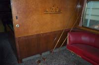 6.4.2001 Interior of AFA 93 - Commonwealth Railways Wegmann lounge car under repair