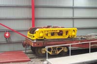 25<sup>th</sup> May 2001 Budd car bogie on flat car