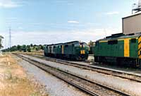 'pf_1372 - 15.11.1999 - GM's at the Motive Power Centre (MPC)  Dry Creek                '